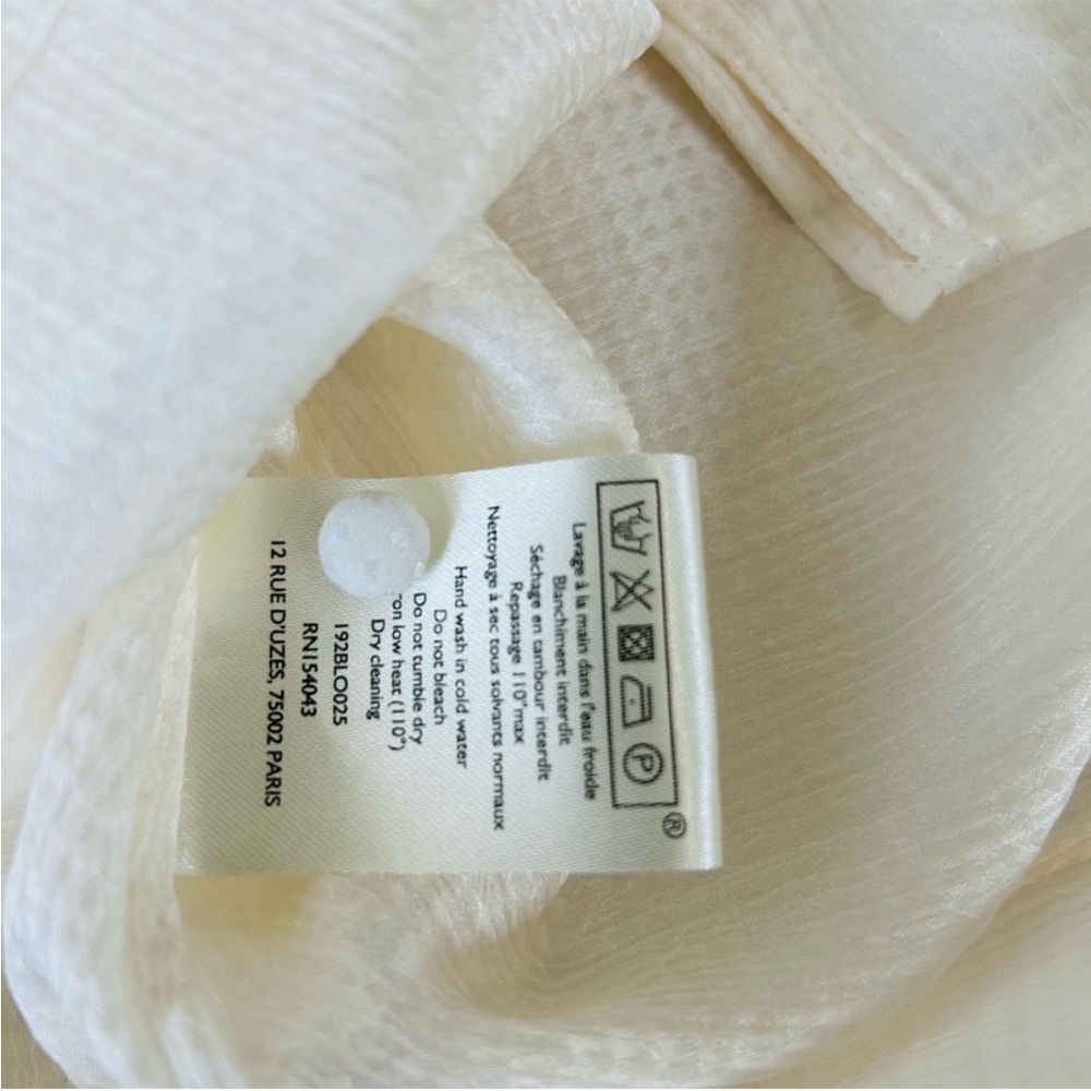 Sezane Priscille silk Blouse size 36 - Picture 9 of 16